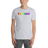 "be bear" Short-Sleeve Unisex T-Shirt (rainbow gradient graphic) promo line