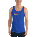 "be femme" Unisex  Tank Top (rainbow graphic)