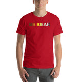"be bear" Short-Sleeve Unisex T-Shirt (bear pride flag gradient graphic)