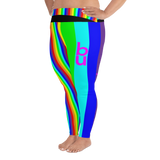 series be ladies All-Over Print Plus Size Leggings / yoga pants stay curious, be wonderful!! "be you"