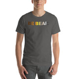 "be bear" Short-Sleeve Unisex T-Shirt (bear pride flag gradient graphic)