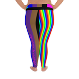 series be ladies All-Over Print Plus Size Leggings / yoga pants stay curious, be wonderful!! "be you"