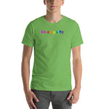 "be empathy" Short-Sleeve Unisex T-Shirt (rainbow graphic)
