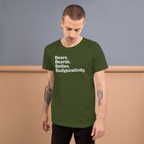 Bears. Beards. Bellies. Bodypositivity. all gender T-Shirt up to 4XL