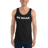 "be bear" Unisex  Tank Top (white graphic)