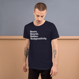 Bears. Beards. Bellies. Bodypositivity. all gender T-Shirt up to 4XL