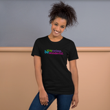 stay curious, be wonderful. all gender T-Shirt