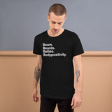 Bears. Beards. Bellies. Bodypositivity. all gender T-Shirt up to 4XL