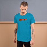 queer pride all gender T-Shirt be queer! rainbow print.