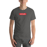 "anti bully" Short-Sleeve Unisex T-Shirt (red and white graphic)