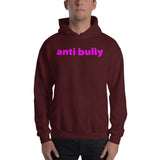 anti bully Hooded Sweatshirt (pink graphic)