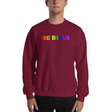 "be bear" Sweatshirt (gradient rainbow graphic)