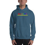"be love" Hooded Sweatshirt (rainbow graphic)