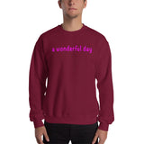 a wonderful day Sweatshirt (pink graphic)