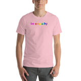 "be empathy" Short-Sleeve Unisex T-Shirt (rainbow graphic)