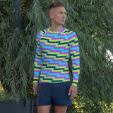 human just like you cmyk Men's Rash Guard