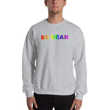 "be bear" Sweatshirt (gradient rainbow graphic)