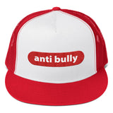 anti bully Trucker Cap (red and white embroidery)