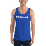 "be bear" Unisex  Tank Top (white graphic)