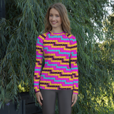 human just like you cmyk Women's Rash Guard