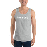 "be anti bully" anti bully Unisex  Tank Top (white graphic)