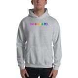 "be empathy" Hooded Sweatshirt (rainbow graphic)