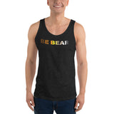 "be bear" Unisex  Tank Top (bear pride gradient flag graphic)