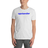 "be upstander" upstander promo line Short-Sleeve Unisex T-Shirt (blue graphic)