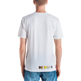 "be bear" Men's T-shirt (bear pride flag gradient all over graphic)