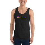 "be femme" Unisex  Tank Top (rainbow graphic)