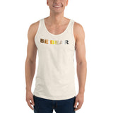 "be bear" Unisex  Tank Top (bear pride gradient flag graphic)