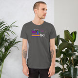 all gender be you, be yoga, just be, stay curious, be wonderful, pride colors