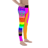 rainbow candy stripe be you and anti bully Men's Leggings / yoga pants