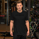 "BE BEAR" Short-Sleeve Unisex T-Shirt (black graphic)