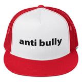 anti bully Trucker Cap (black embroidery)