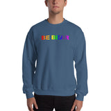 "be bear" Sweatshirt (gradient rainbow graphic)