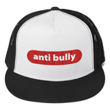 anti bully Trucker Cap (red and white embroidery)
