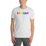 "be bear" Short-Sleeve Unisex T-Shirt (rainbow gradient graphic) promo line