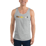 "be bear" Unisex  Tank Top (bear pride gradient flag graphic)