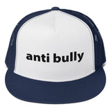 anti bully Trucker Cap (black embroidery)