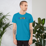 gay pride all gender T-Shirt be gay! rainbow print.