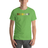 "be bear" Short-Sleeve Unisex T-Shirt (bear pride flag gradient graphic)