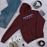 chicago pride flag Hooded Sweatshirt