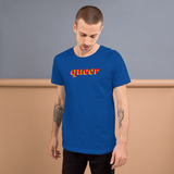 queer pride all gender T-Shirt be queer! rainbow print.