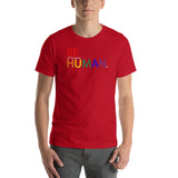 be human rainbow Short-Sleeve Unisex T-Shirt (part of and responsible for & ity white print)