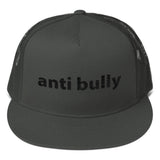 anti bully Trucker Cap (black embroidery)