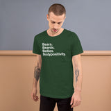 Bears. Beards. Bellies. Bodypositivity. all gender T-Shirt up to 4XL