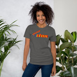 queer stan pride all gender T-Shirt we queer stan!! be queer stan!! rainbow print.