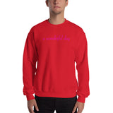 a wonderful day Sweatshirt (pink graphic cursive)