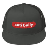 anti bully Trucker Cap (red and white embroidery)